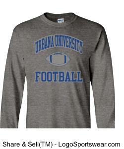 Urbana University Football Long Sleeve T-Shirt Design Zoom
