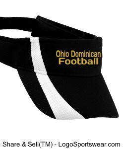Ohio Dominican University Football Visor Design Zoom