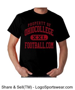 OhioCollegeFootball.com Property of T-shirt Design Zoom